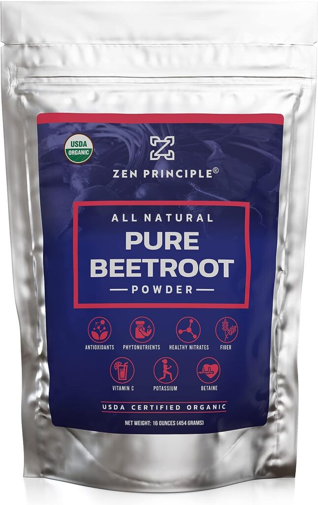 1 lb. Premium Organic Beetroot Powder. 100% USDA Certified. More Fiber and Less Sugar Than Beet Juice. All Natural Energy Boost, Supports Healthy Liver and Heart. Made in USA.