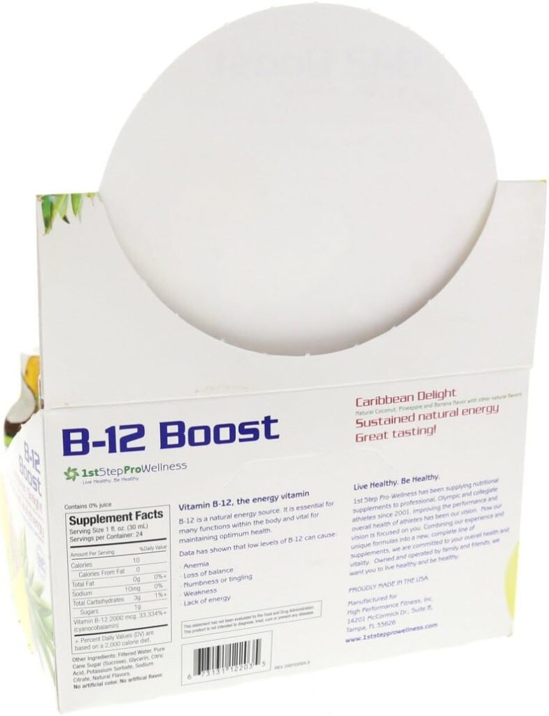 1st Step High Performance Fitness B-12 Boost, 12-2oz Bottles