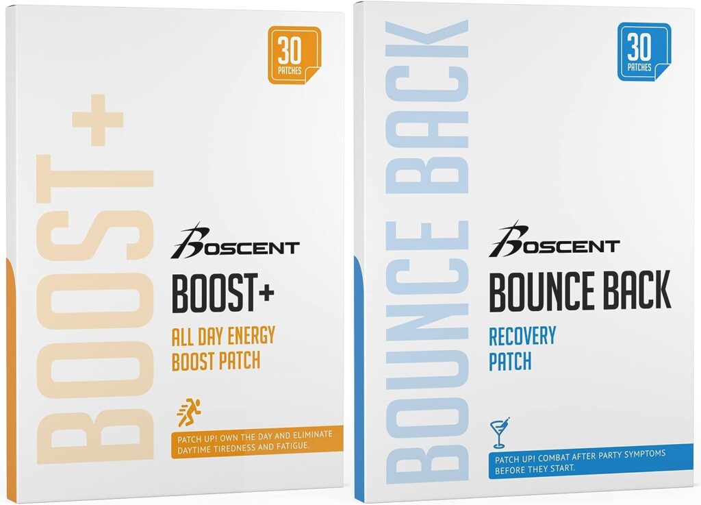 Bounce Back Recovery Patch | 60 Patches Bundle, Pre-Party Patch Infused W/Dihydromyricetin (DHM), Milk Thistle, Green Tea Extract  Boost+ After-Party Patch for Next Day Instant Energy Boost (2Packs)