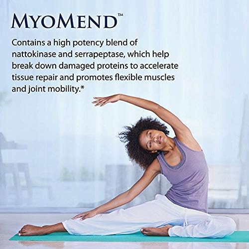 Enzyme Science™ Myomend®, 120 Capsules – Muscle  Joint Support – Formulated with Bromelain and Rutin – Enzyme Health Supplement – Vegan and Kosher