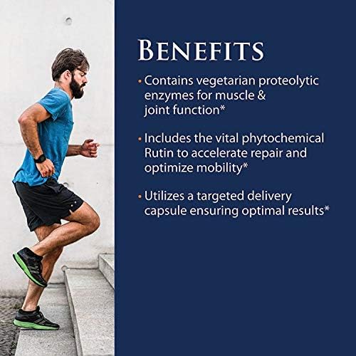 Enzyme Science™ Myomend®, 120 Capsules – Muscle  Joint Support – Formulated with Bromelain and Rutin – Enzyme Health Supplement – Vegan and Kosher