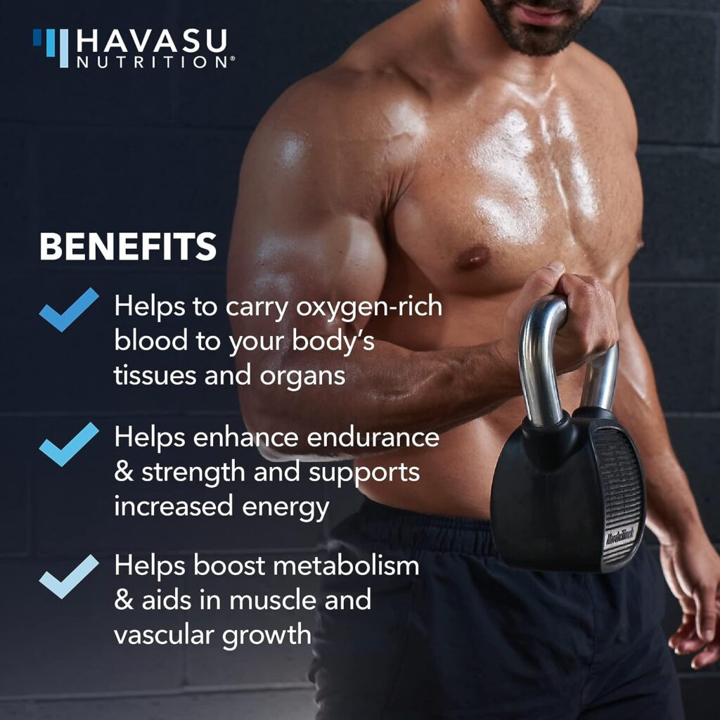 HAVASU NUTRITION Saw Palmetto and L Arginine Herbal Supplements as Potent DHT Blocker and Libido Booster for Ultimate Male Enhancement