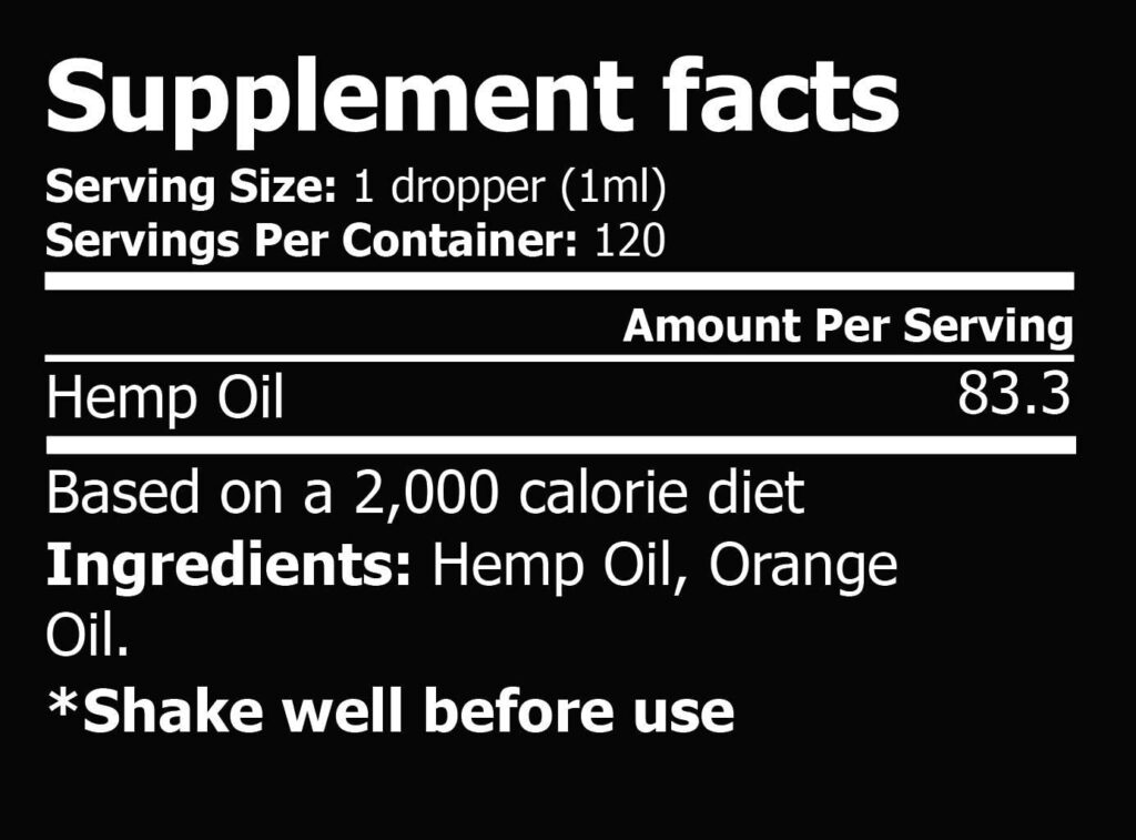 Hemp Oil :: Hemp 10,000mg :: Hemp Extract :: May Help with Joint Support, Hair, Skin, Nail Health  More :: Hemp Drops :: Rich in Omega 3,6,9 (Orange)