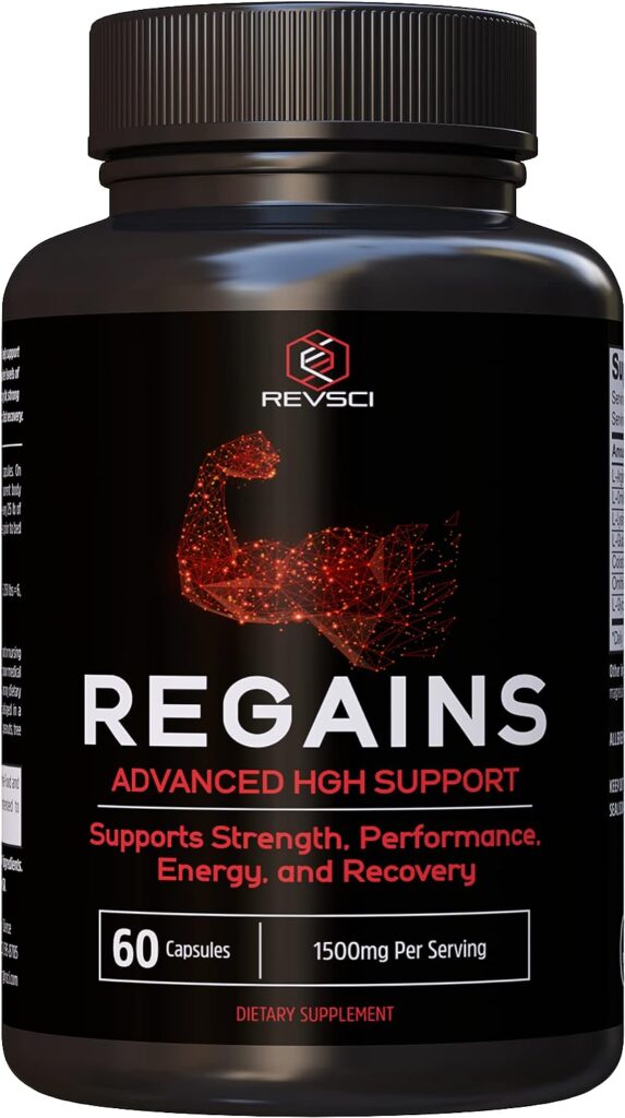HGH Supplements for Men  Women - Regains Natural Anabolic Muscle Growth Building  Human Growth Hormone for Men, Muscle Builder for Men, Muscle Recovery Post Workout Supplement, 60 Protein Pills