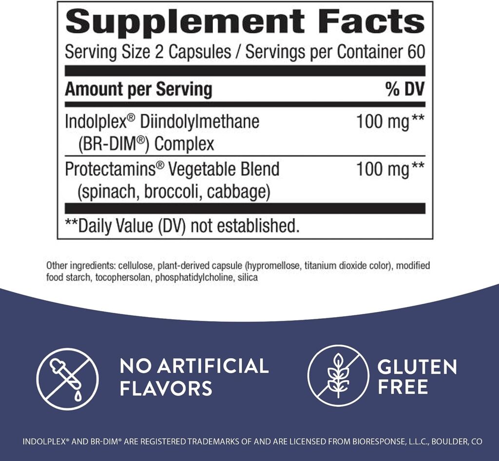 Natures Way DIM-Plus Supplement, Diindolylmethane, 120 Capsules