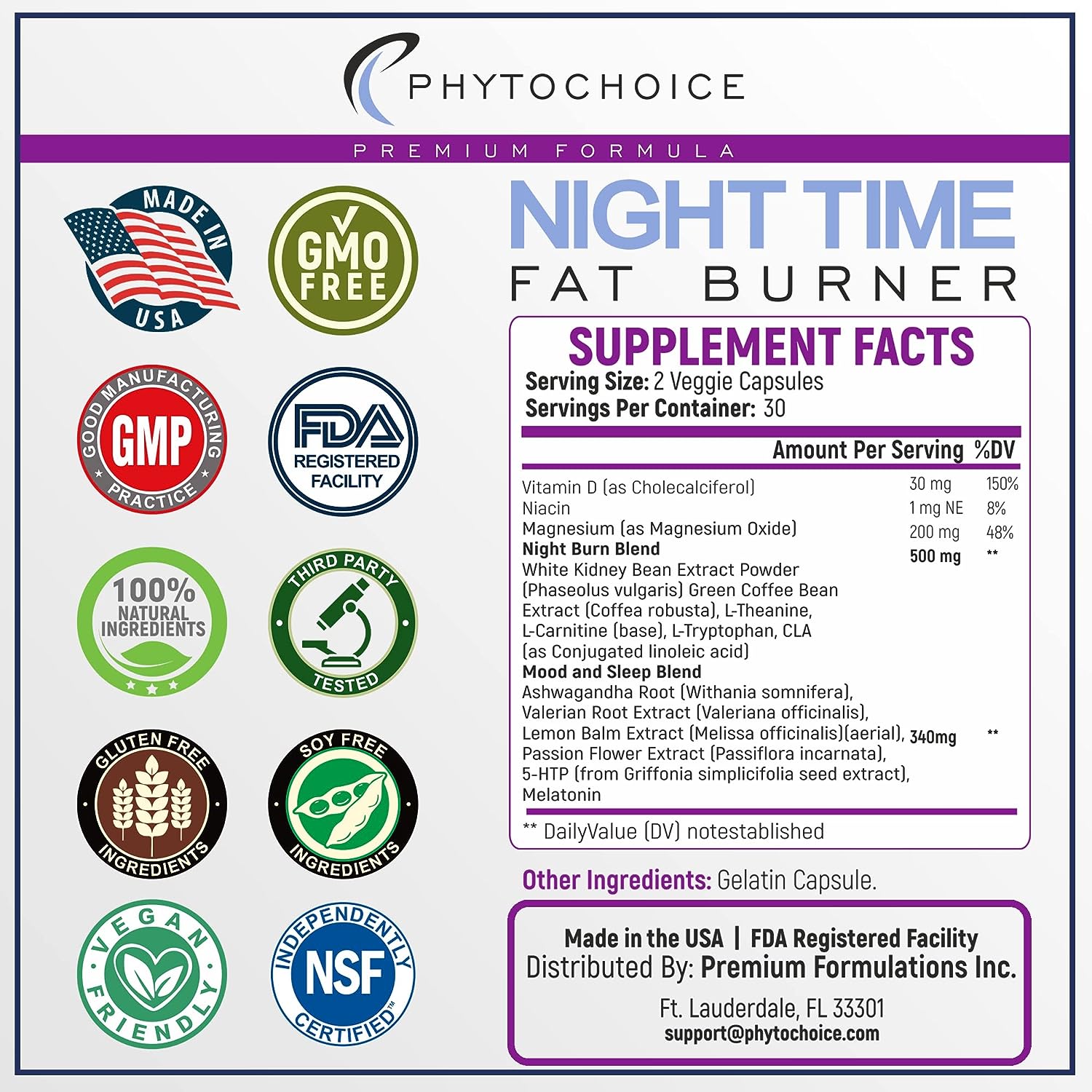 PHYTOCHOICE Day Time and Night Time Fat Burner Complex-Weight Loss Diet Pills for Women review