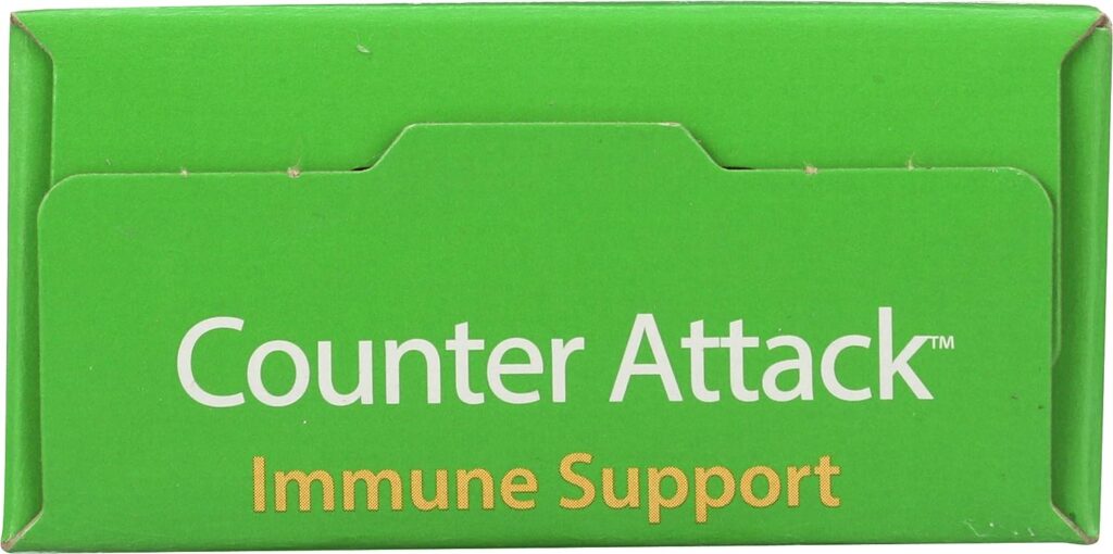 Rainbow Light - Counter Attack - Vitamin C and Zinc Supplement; Vegan and Gluten-Free; Herbal Blend Provides Immune Support, Boosts Immune System Health and Response - 30 Tablet Blister Box