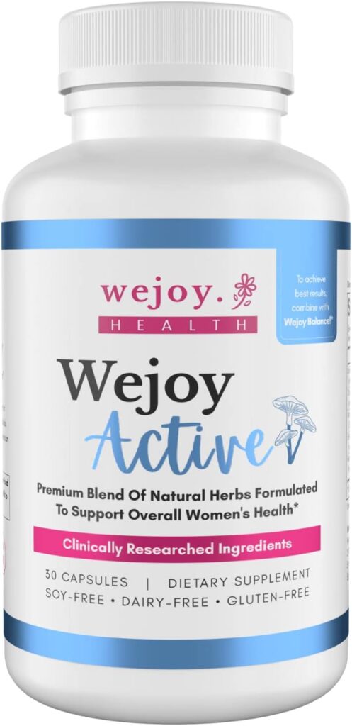 WEJOY. Active - Helps With Brain Fog, Joint Pain, Memory, Immunity And Clarity, Menopause Supplements For Women, Lions Mane Supplement