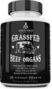Ancestral Supplements Grass-Fed Beef Organ Bottle