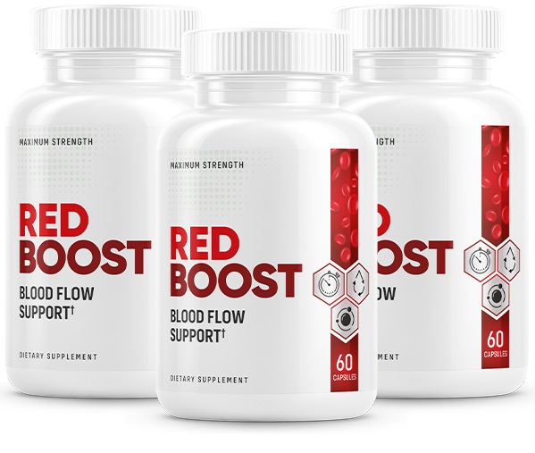 3 Red Boost Bottles